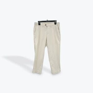 Tommy Bahama Mens Chino Pants‎ Beige Flat Front Cotton Pima Size
